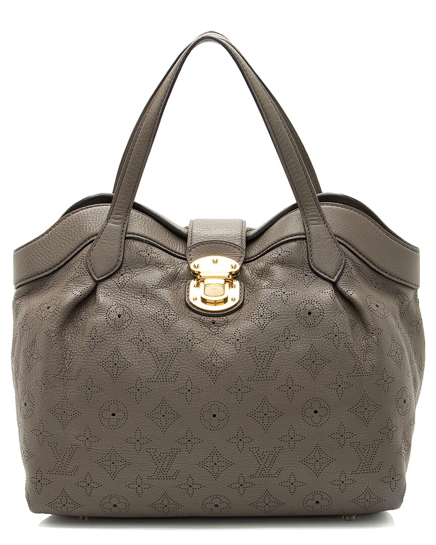 Pre-owned Louis Vuitton Grey Leather Cirrus Pm Mahina (authentic Pre-loved)