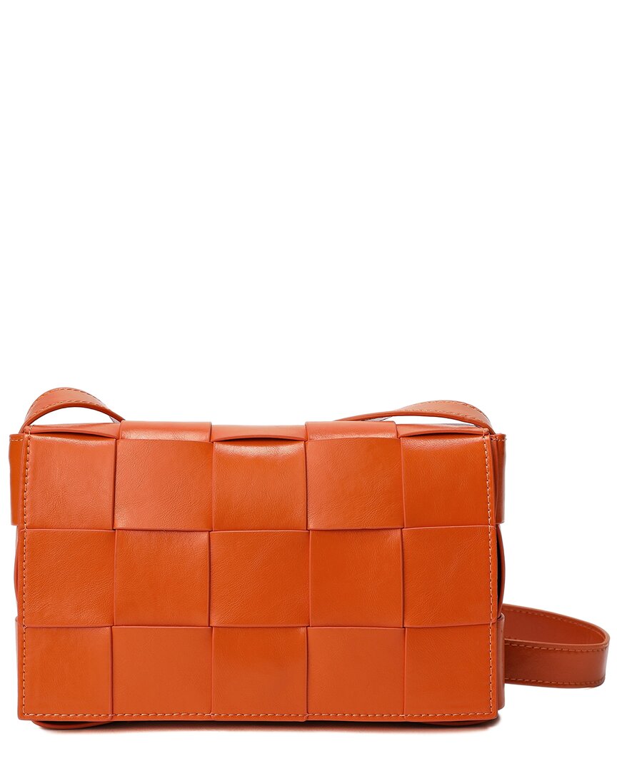 Tiffany & Fred Leather Crossbody In Orange | ModeSens