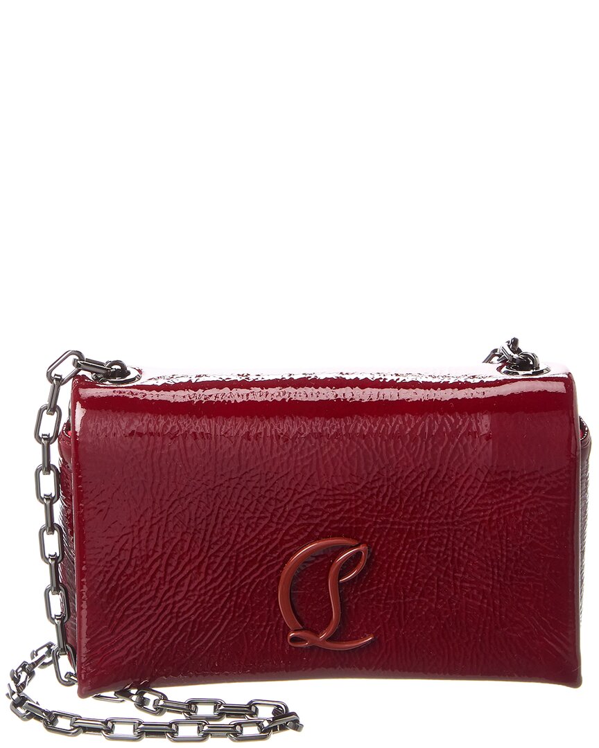 Christian Louboutin Loubi54 Foldover Top Shoulder Bag In Red