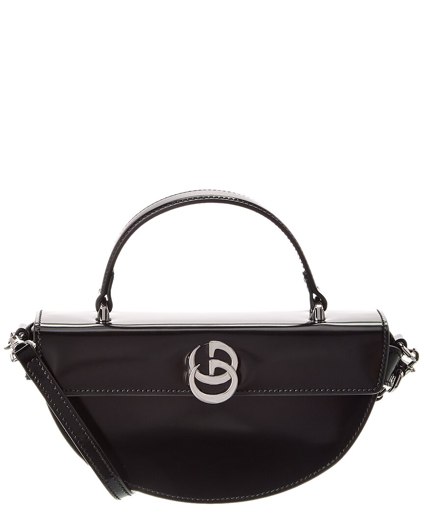 Gucci Half-Moon Mini Leather Shoulder Bag Women's Black | eBay