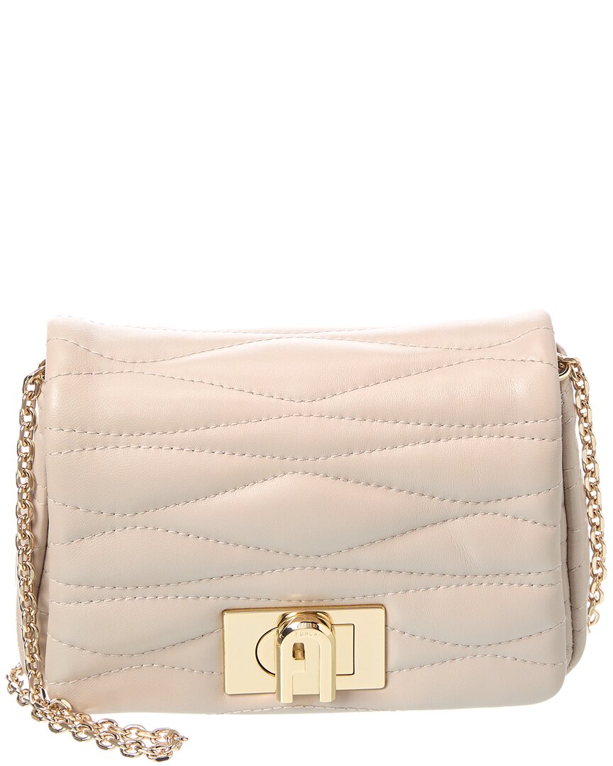 Furla 1927 Small Leather Crossbody 22 In Brown