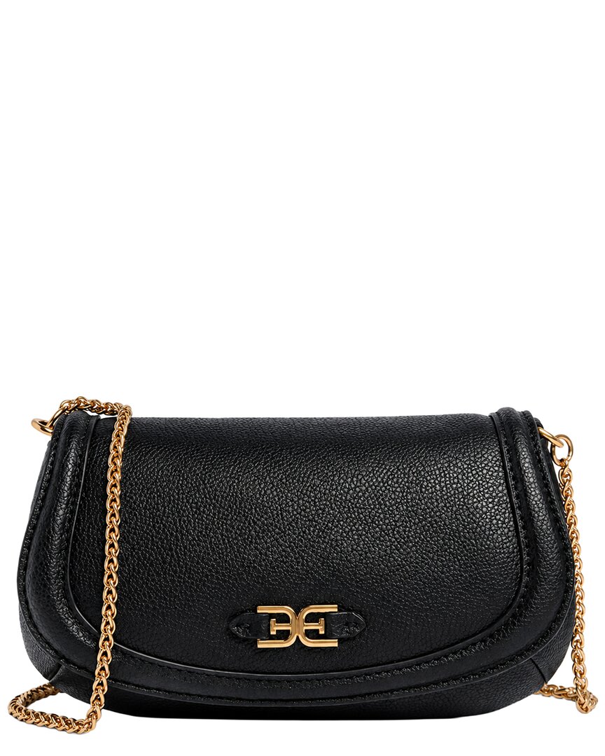 Sam Edelman Jasmine Small Flap Shoulder Bag With Chain In Black