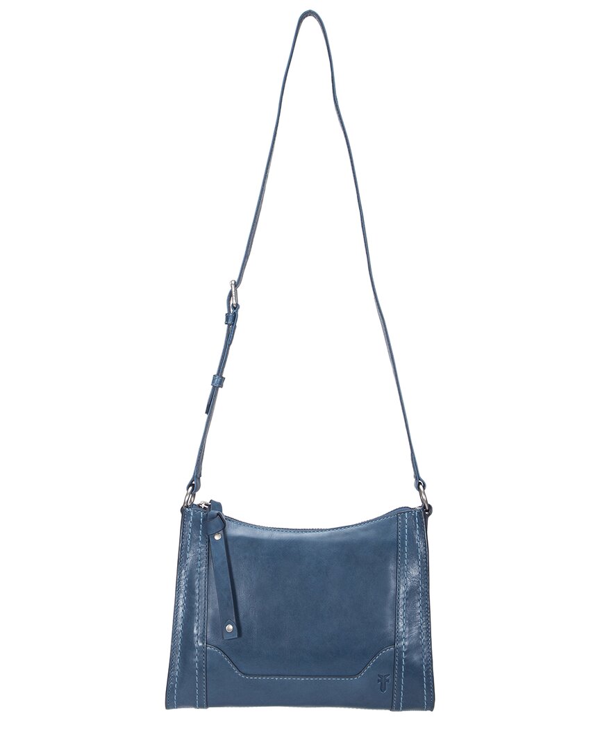 Frye Melissa Leather Crossbody In Grey
