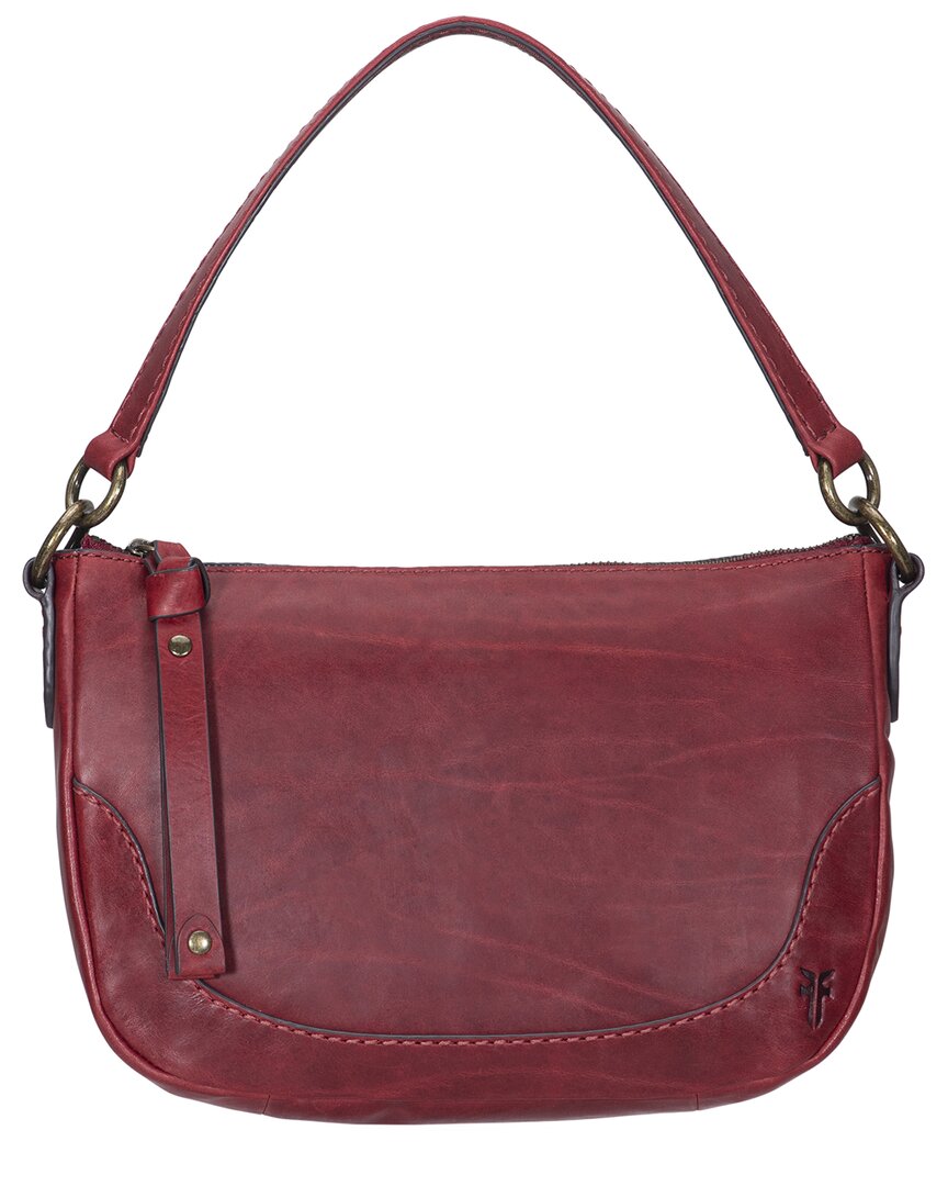 Frye Melissa Leather Crossbody In Red