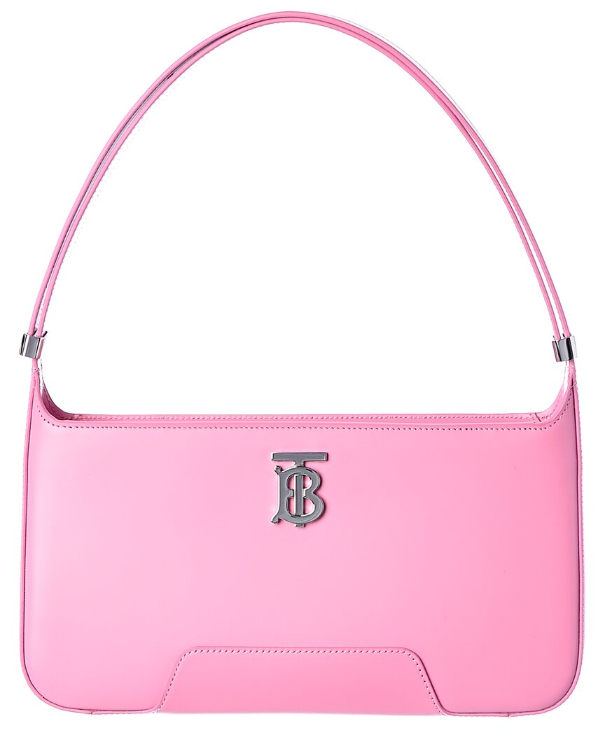 Burberry Tb Leather Shoulder Bag In Pink | ModeSens