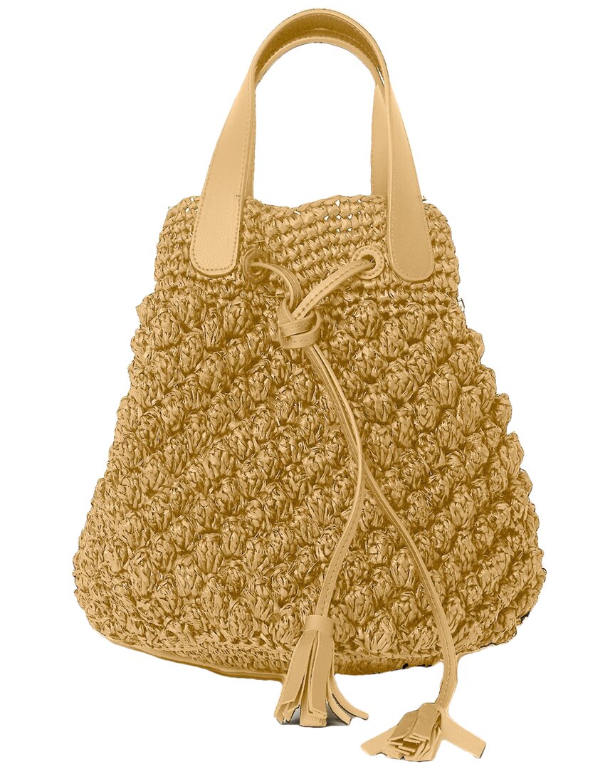 Btb Los Angeles Uri Straw Satchel In Brown