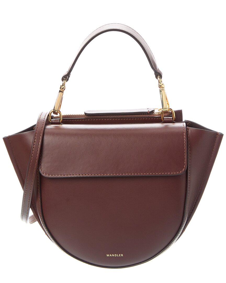 Shop Wandler Leather Top Handle Bag