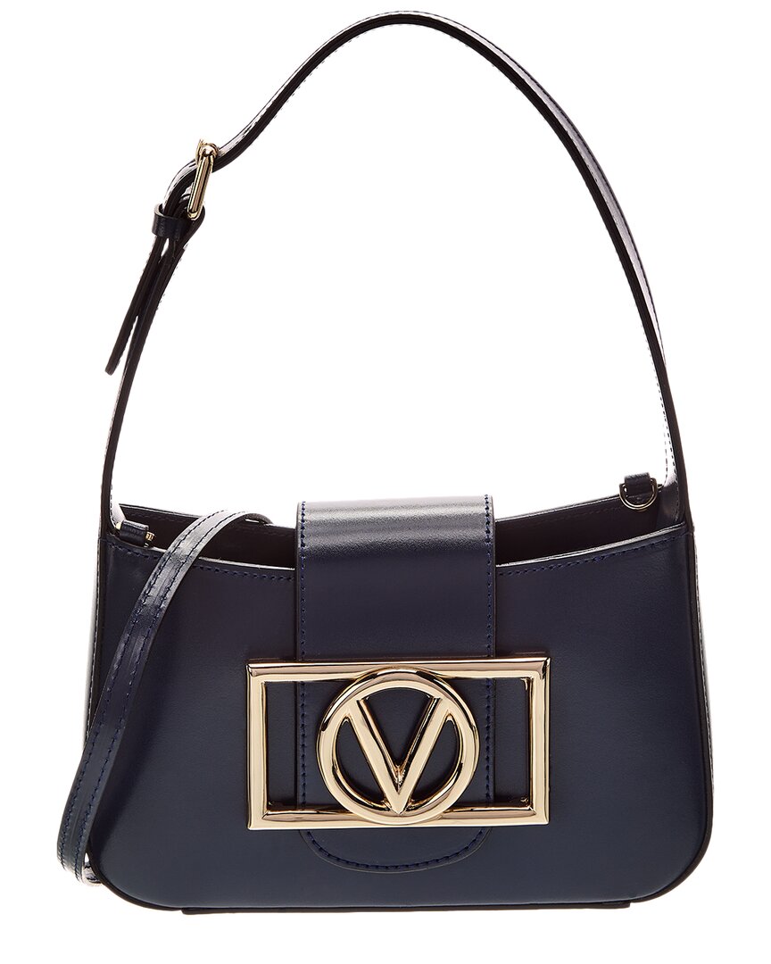 Valentino By Mario Valentino Kai Super V Leather Crossbody In Blue