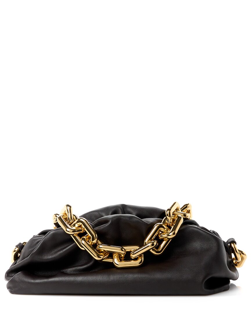 Bottega Veneta Black Calfskin Leather The Pouch Chain (authentic Pre-loved)