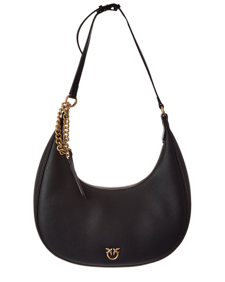 PINKO Large Leather Hobo Bag
