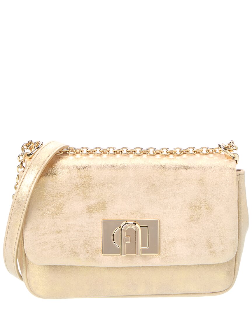 Furla 1927 Leather Crossbody In Gold