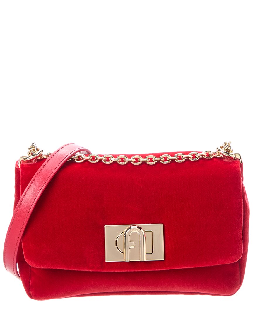 Furla 1927 Leather Crossbody In Red