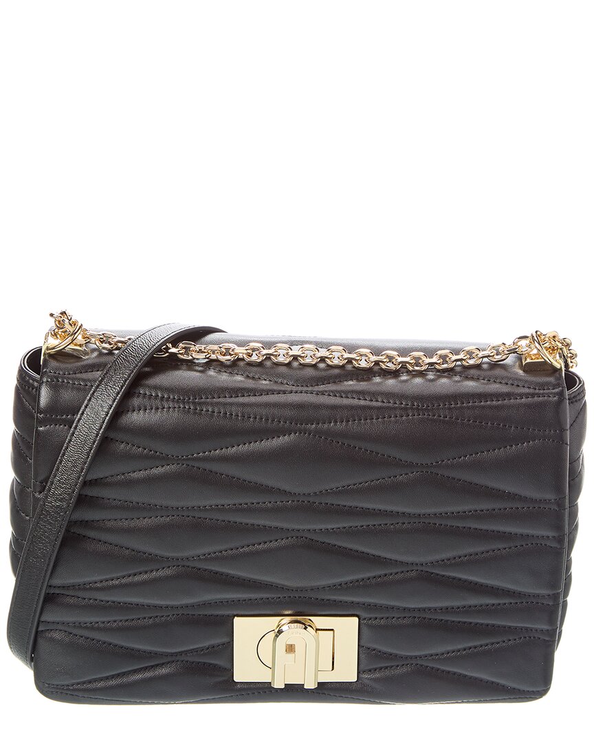 Furla 1927 Leather Crossbody In Black