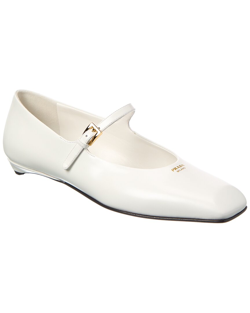 Prada Mary-jane-ballerinas Aus Leder