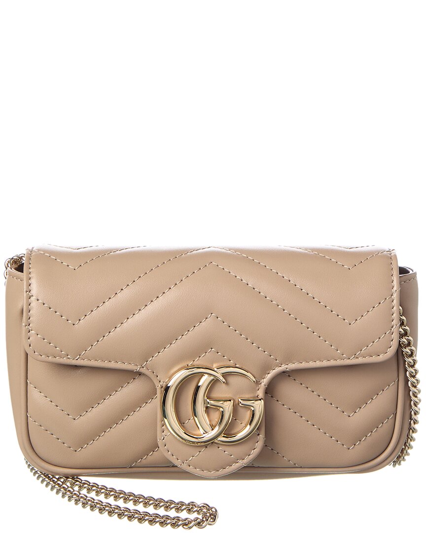 Gucci Gg Marmont Super Mini Leather Shoulder Bag