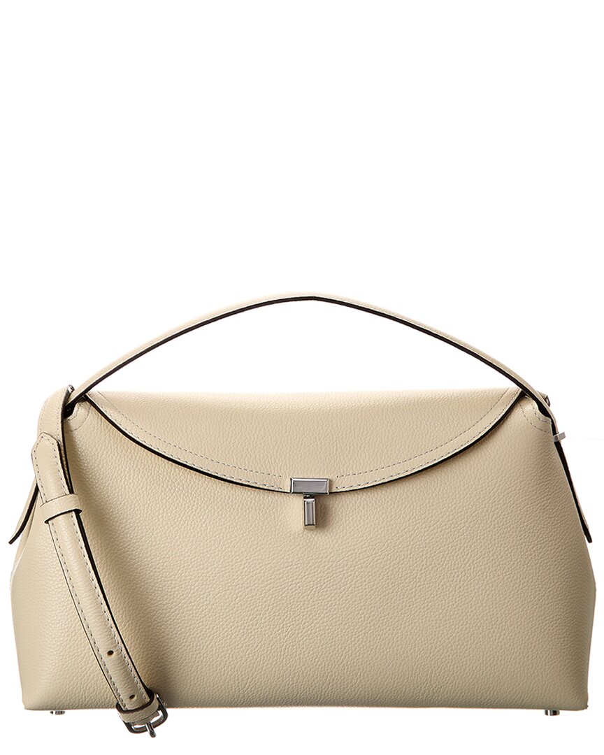 Totême Toteme T-lock Top Handle Leather Satchel