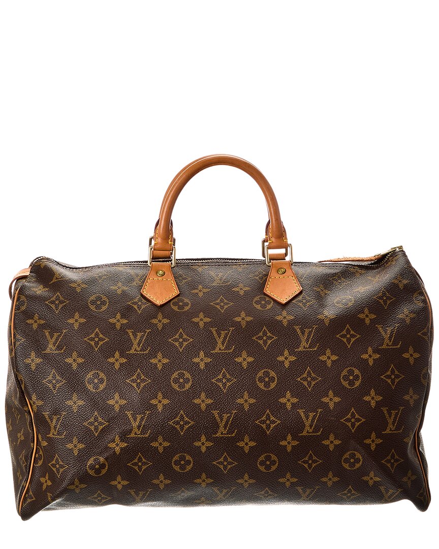 Pre-owned Louis Vuitton Speedy 40 Monogram Canvas Duffle B