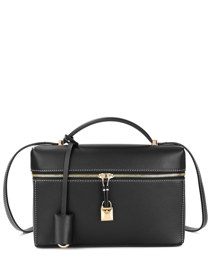 TIFFANY & FRED PARIS TIFFANY & FRED PARIS CHIC LOCKBOX LEATHER SHOULDER BAG 