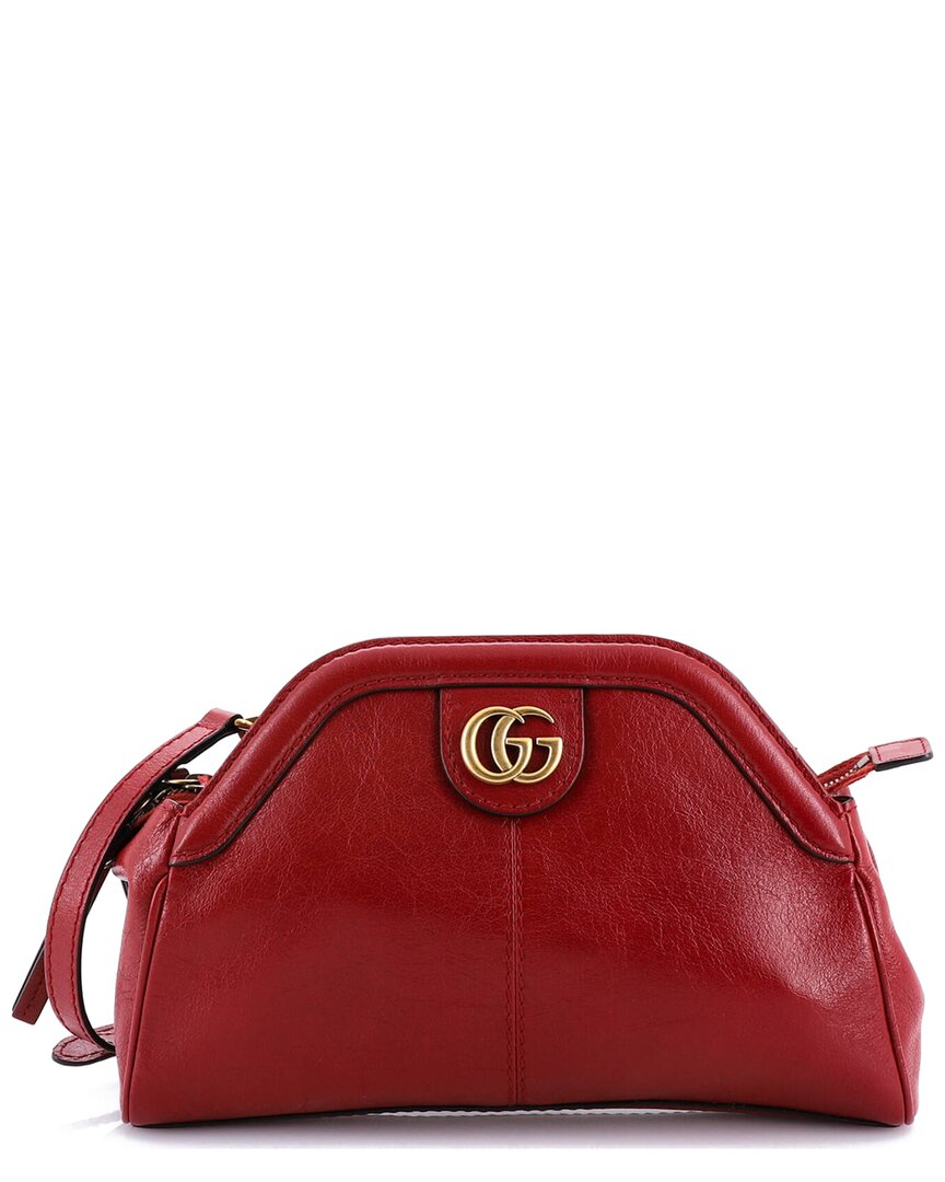 Gucci Red Sheep Leather Re(belle) Shoulder Bag Small (authentic Pre-loved)