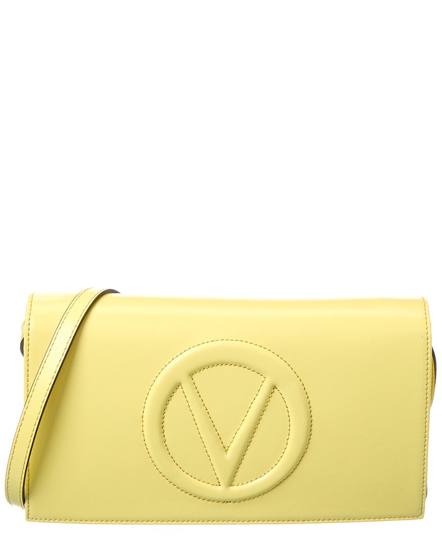 【Valentino】◆マリオ ショルダーバッグ◆Vanilla Yellow◆ Valentino By Mario Valentino Lena Broderie Leather Crossbody