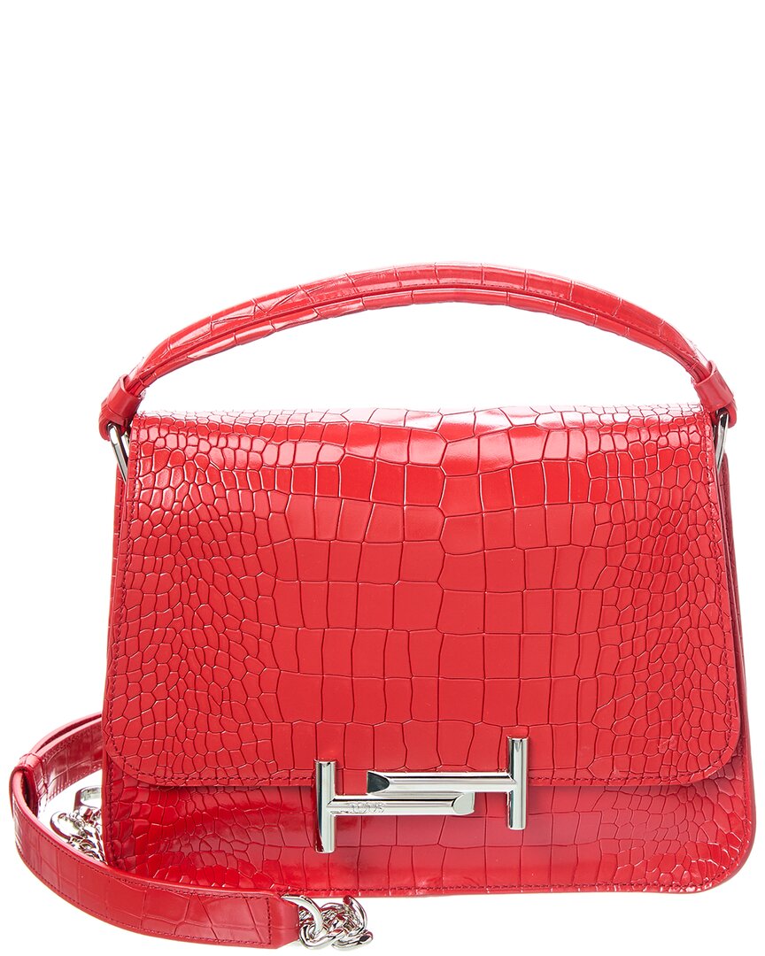 Tod's Logo Leather Shoulder Bag
