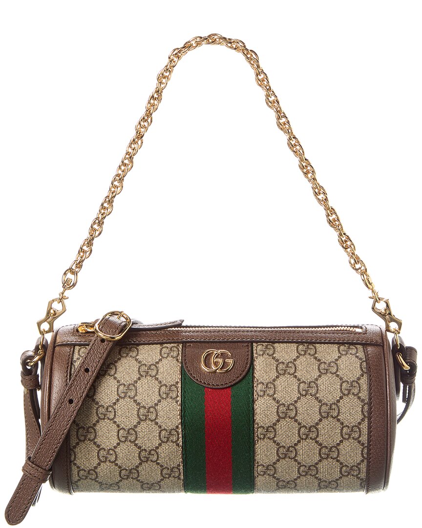Gucci Ophidia Small Gg Supreme Canvas & Leather Shoulder Bag