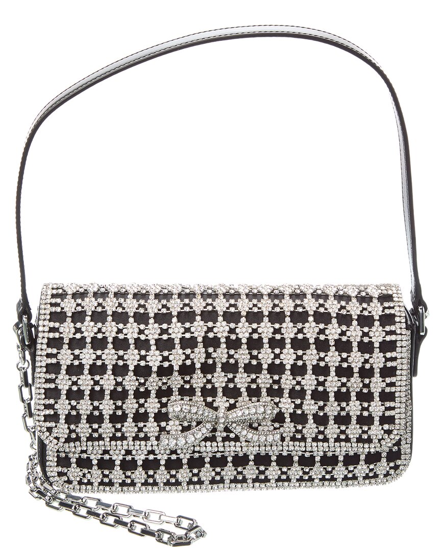 Self-portrait Crystal Baguette Bag