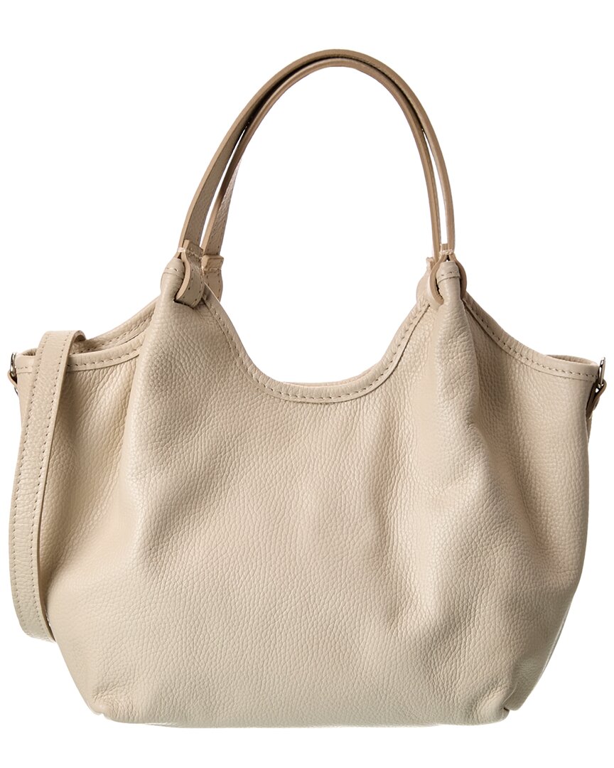 Italian Leather Top Handle Tote