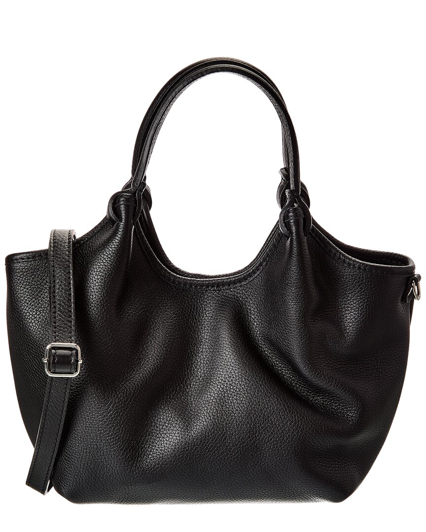 Italian Leather Top Handle Tote