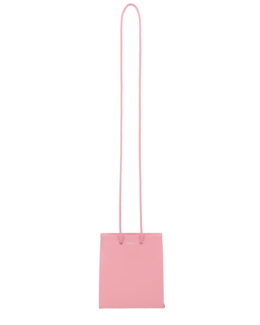Medea Leather Crossbody In Pink