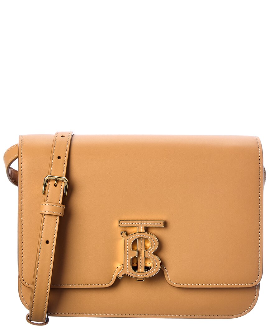 Shop Burberry Tb Small Leather Shoulder Bag