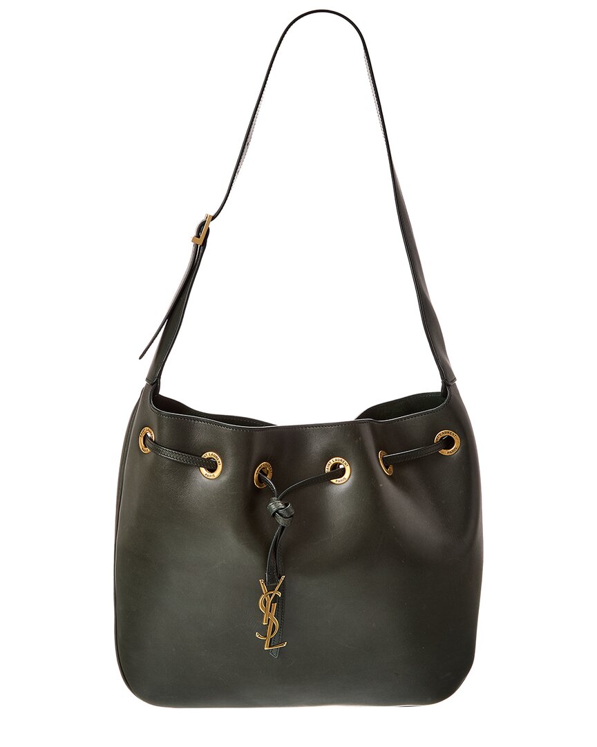 Saint Laurent Dnu Drawstring Leather Bucket Bag (authentic Pre-loved)
