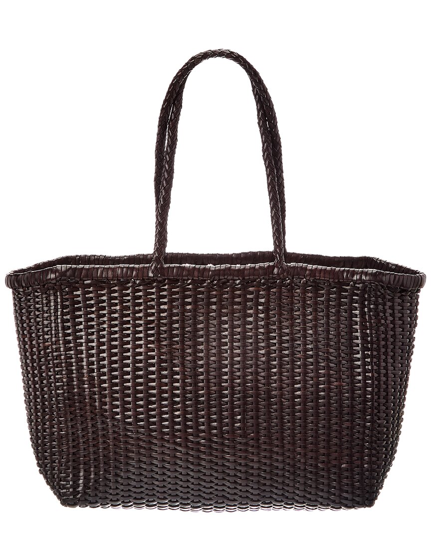 Dragon Diffusion B Weave Big Tote In Brown