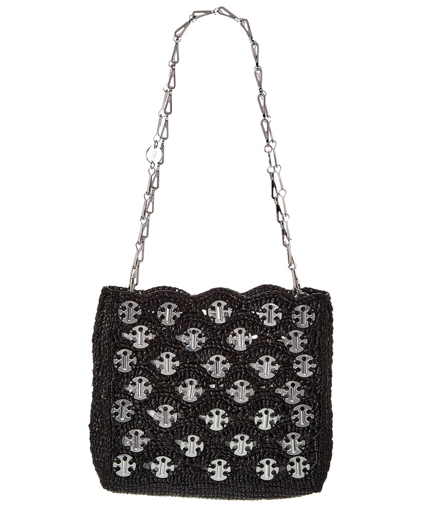 Rabanne Paco Sparkle Raffia Shoulder Bag
