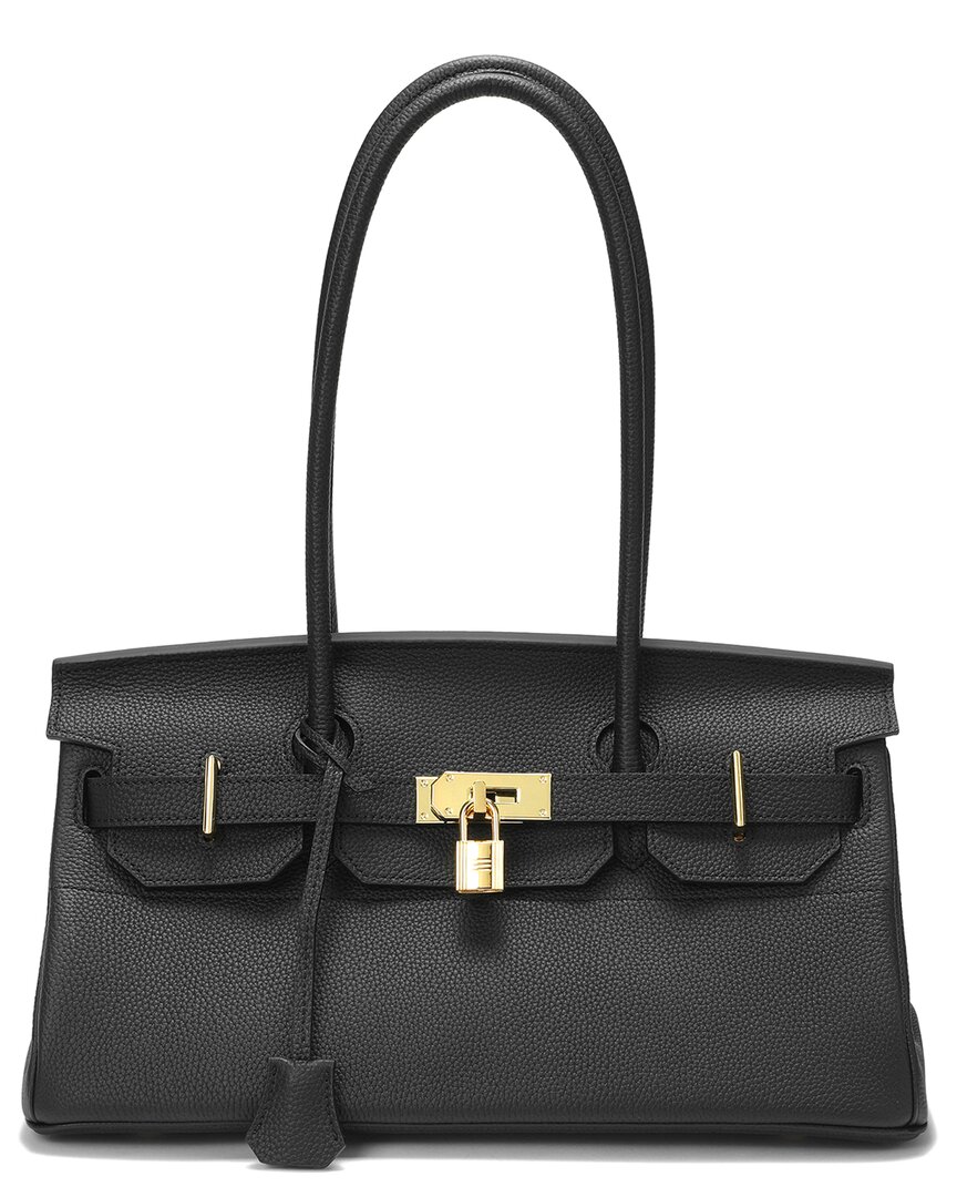 TIFFANY & FRED PARIS TIFFANY & FRED PARIS STRUCTURED LEATHER TOP-HANDLE TOTE