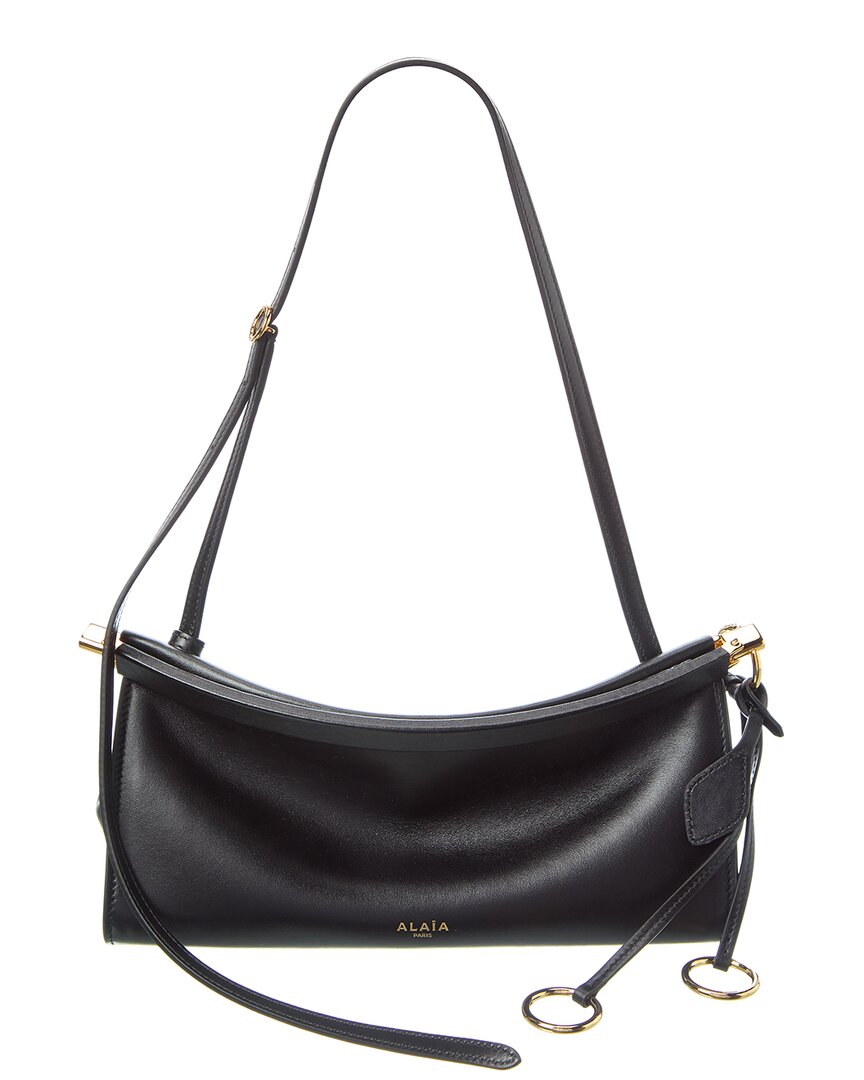 ショルダーバッグ・ポシェット ALAIA \"Le Click East West\" shoulder bag ALAÏA BLACK LE CLICK EAST WEST LARGE BAG IN LEATHER |ALAÏA US
