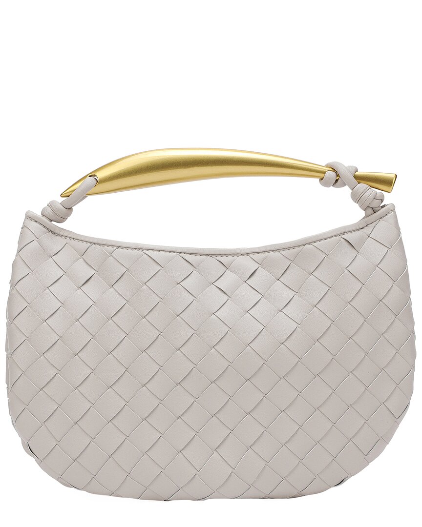 Shop Tiffany & Fred Paris Woven Leather Top Handle Clutch