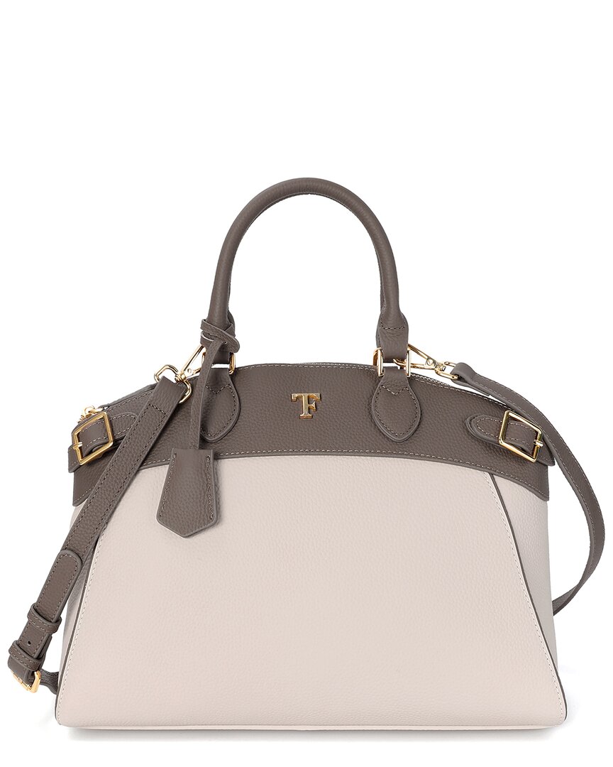 Tiffany & Fred Paris Grained Leather Top-handle Satchel