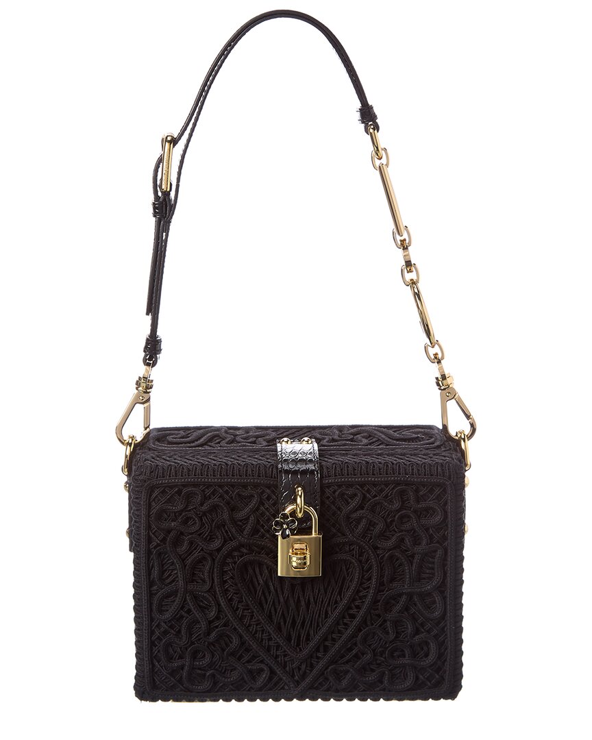 Dolce & Gabbana Cordonetto Lace Box Bag In Black | ModeSens