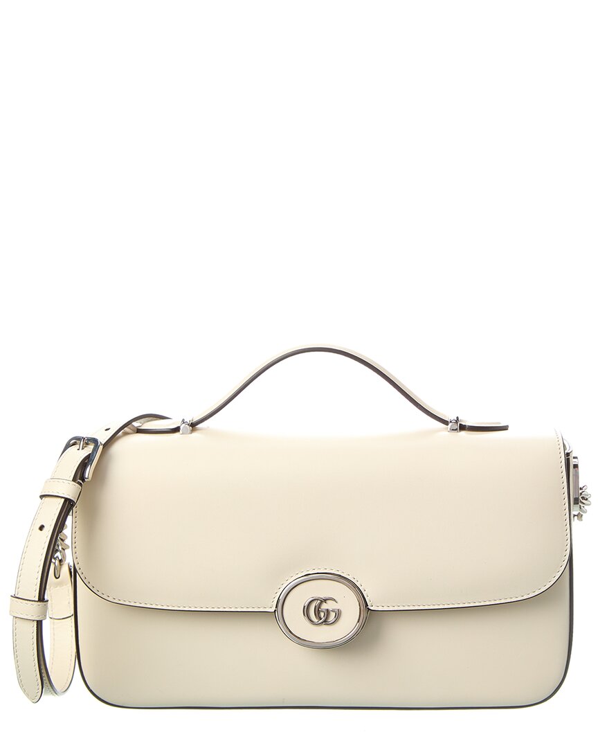 Shop Gucci Petite Small Gg Leather Shoulder Bag