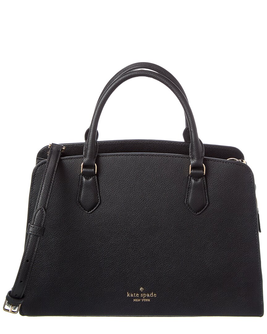 Kate Spade New York Addie Leather Satchel In Black