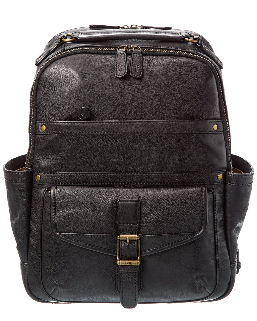 Frye Denver Leather Backpack In Black