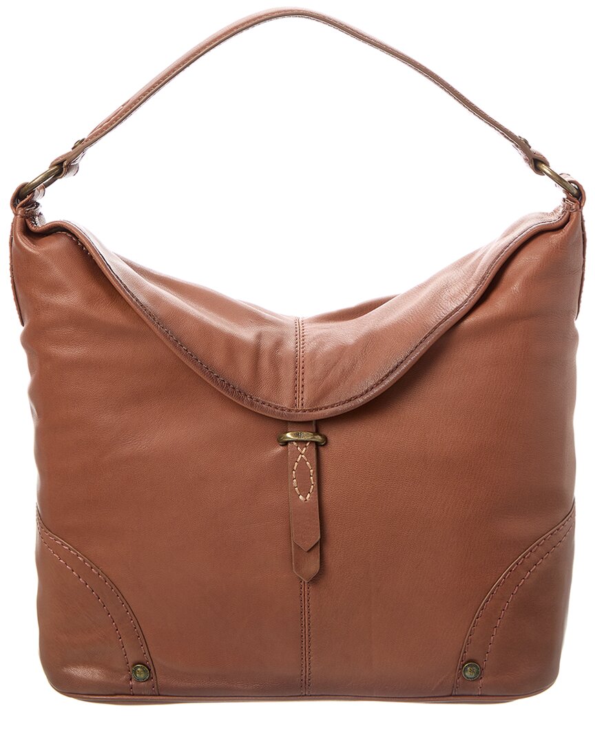 Frye Campus Leather Hobo Bag In Brown