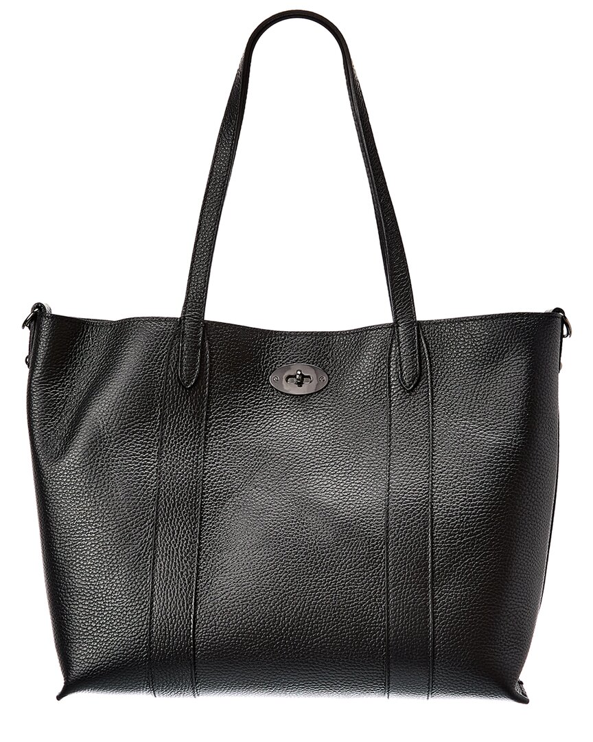 Italian Leather Top Handles Tote In Black ModeSens