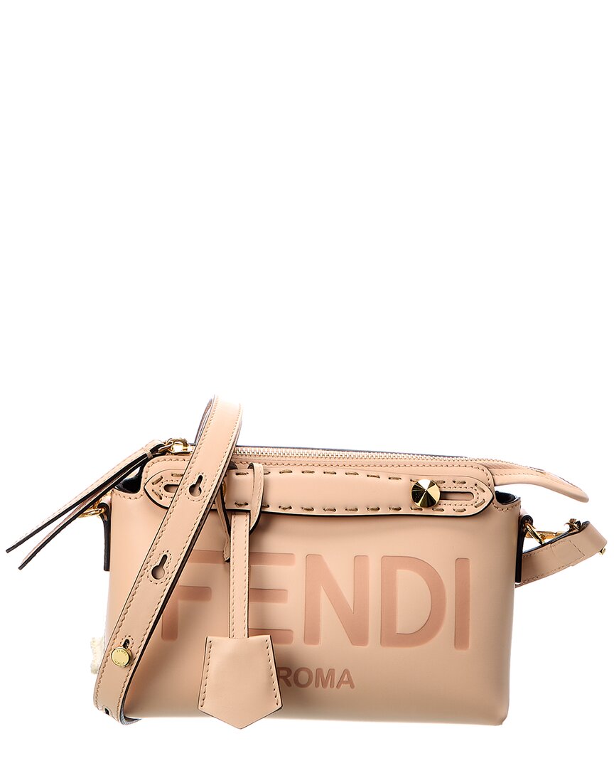 Shop Fendi By The Way Mini Leather Shoulder Bag In Pink