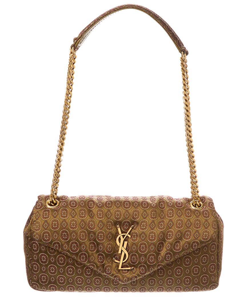 Saint Laurent Calypso Jacquard Shoulder Bag
