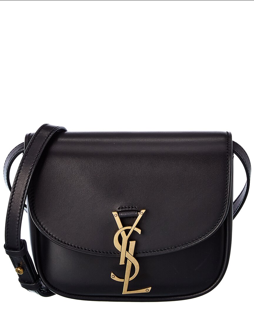 Saint Laurent Kaia Small Leather Shoulder Bag In Black