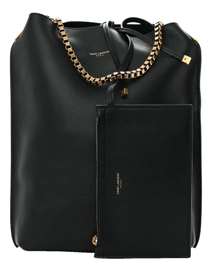 Saint Laurent Black Patent Leather Small Suzanne Hobo (authentic Pre-loved)