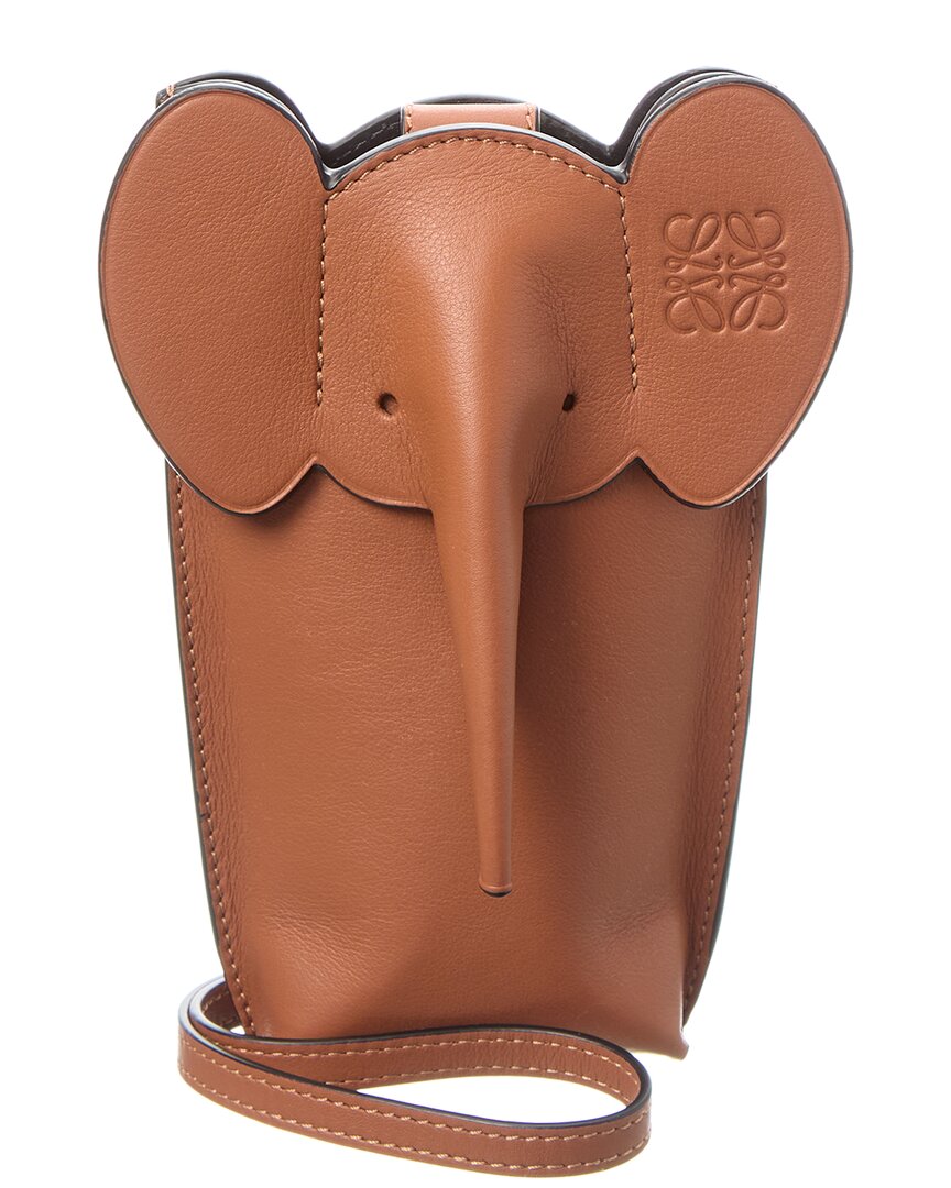 Loewe Elephant Pocket Leather Shoulder Bag
