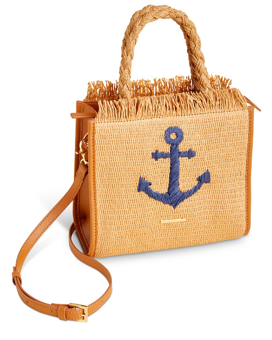 Spartina 449 Dune Woven Straw & Leather Satchel